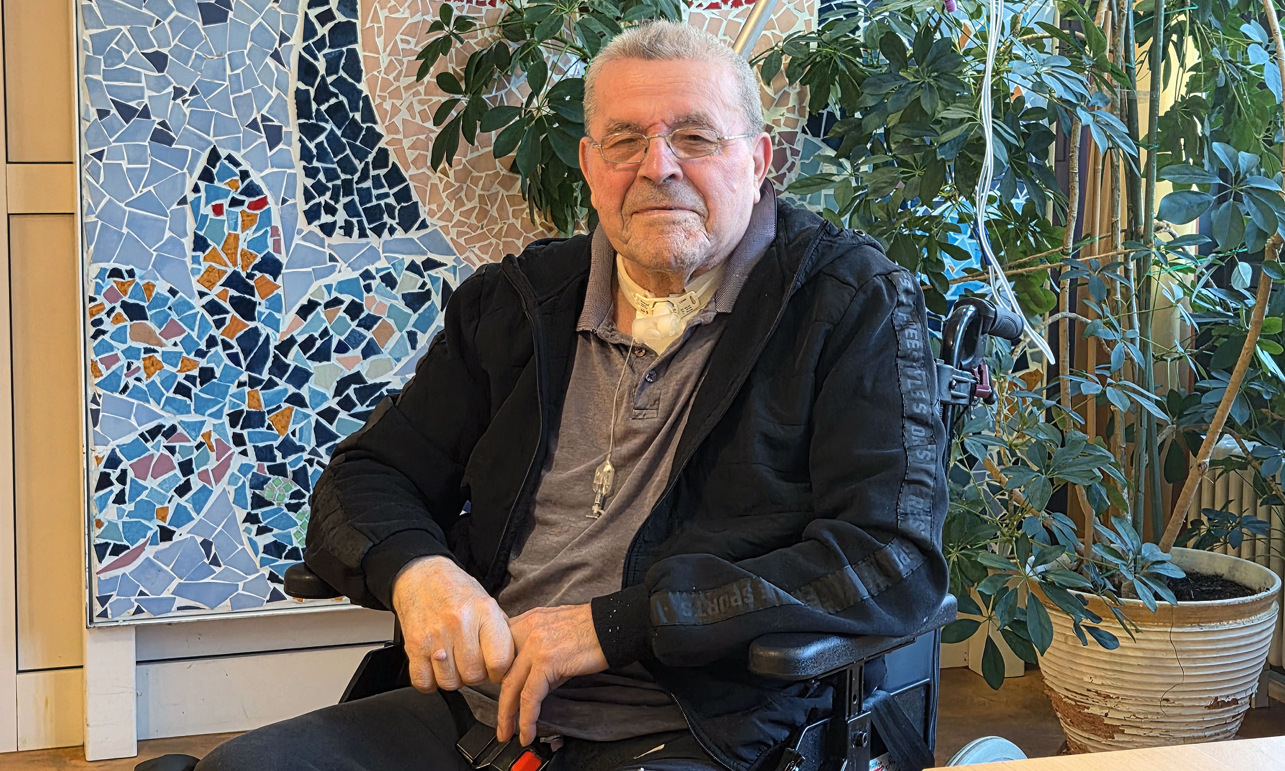 Halbportr�t eines Bewohners der Einrichtung Elim MeH